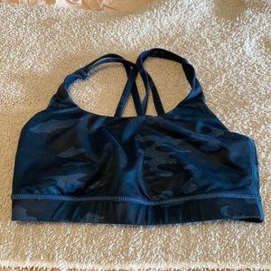 Lululemon Energy Bra Blue Camo